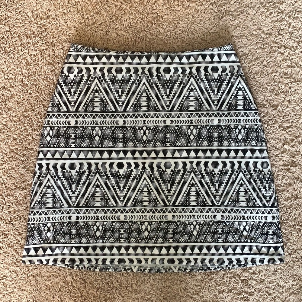 High waisted mini skirt